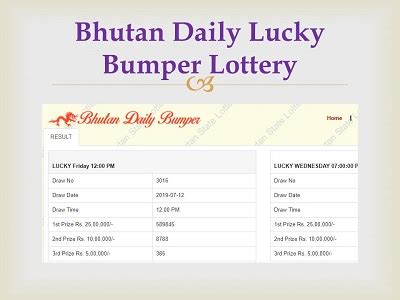 bhutan lottery results|Results in Bhutan Lottery.